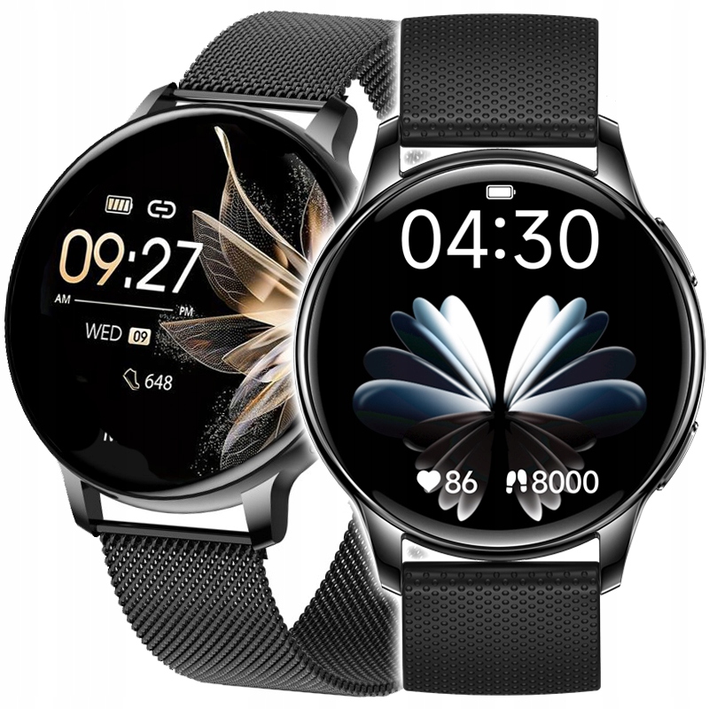 Dámske inteligentné hodinky JG Smart GoldNova Call Function Inteligentné hodinky AMOLED čierne + 3 ďalšie produkty